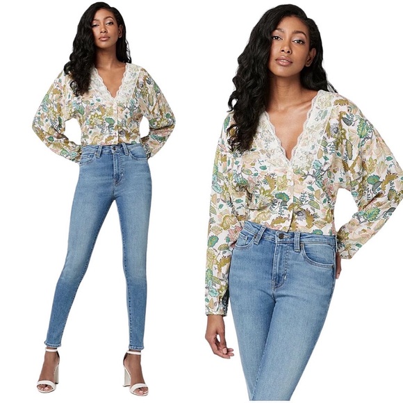 Buffalo David Bitton Tops - BUFFALO DAVID BITTON | Raquel Lace Trim Blouse
